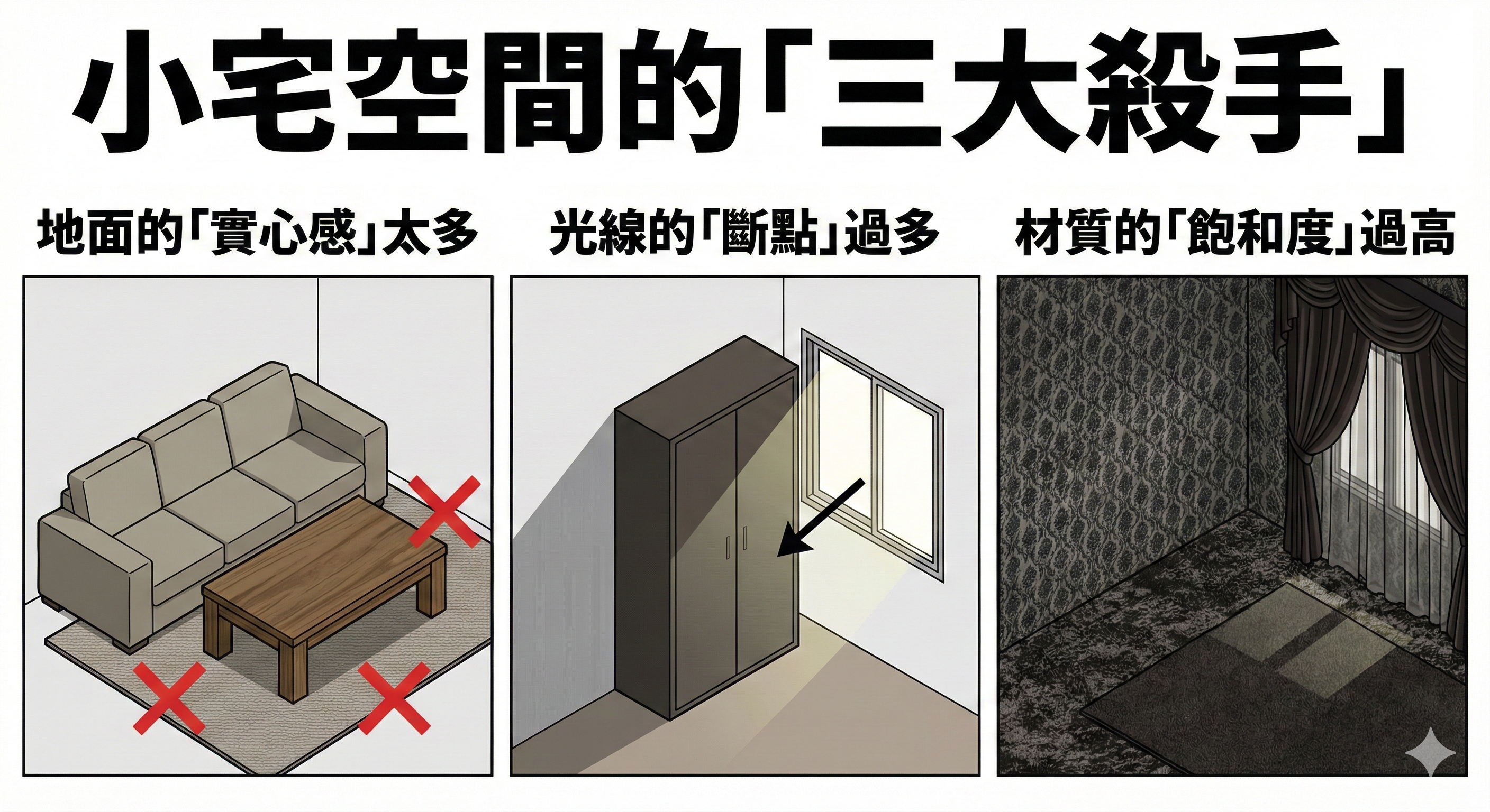 15坪看起來像 30 坪?軟裝師教你用「通透系家具」視覺翻倍! - 圖 2
